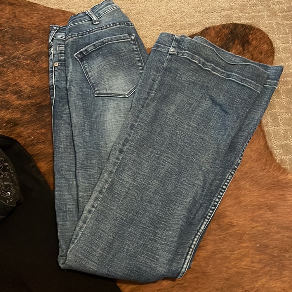 Light wash cowgirl tuff trousers